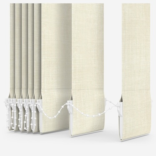 Fashion Cream Textured Vertical Blind Replacement Slats 1