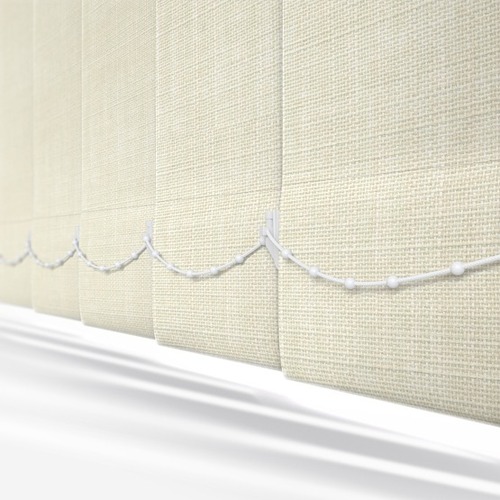 Fashion Cream Textured Vertical Blind Replacement Slats 4