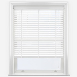 Simply White Wooden Blind Taped - 